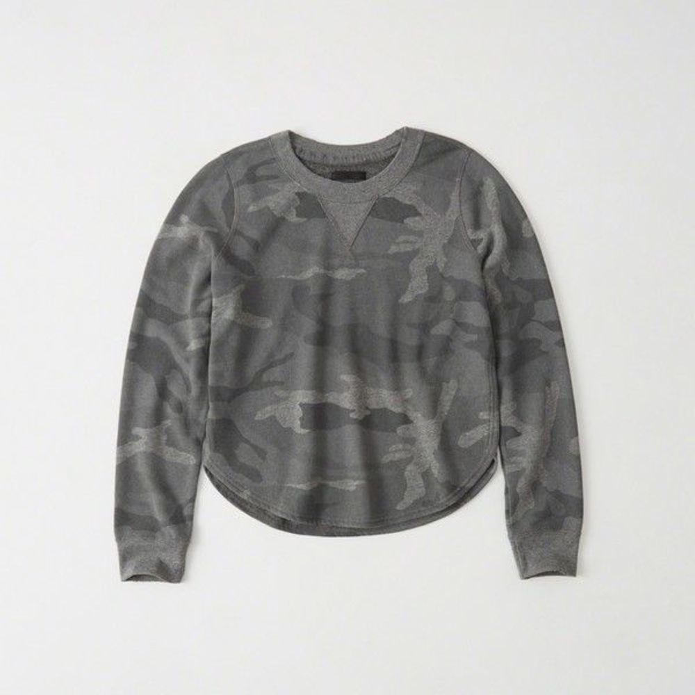 Abercrombie & Fitch Grey Camo Sweatshirt
